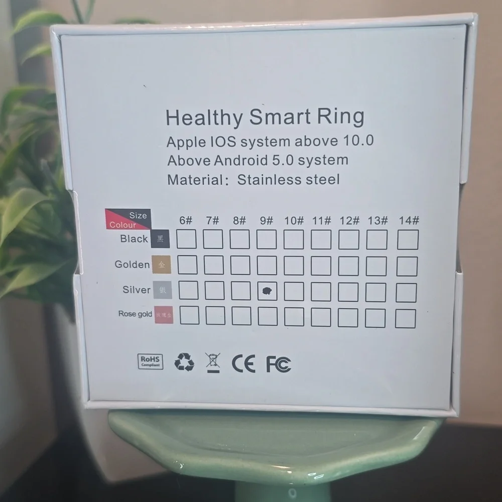 Innovative Smart Heart Ring, Silver Size 9